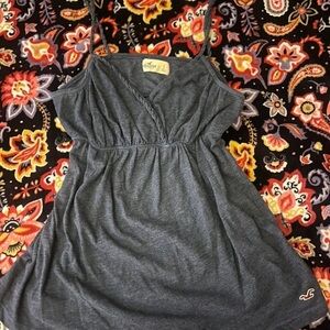 Hollister Gray Spaghetti Strap Blouse